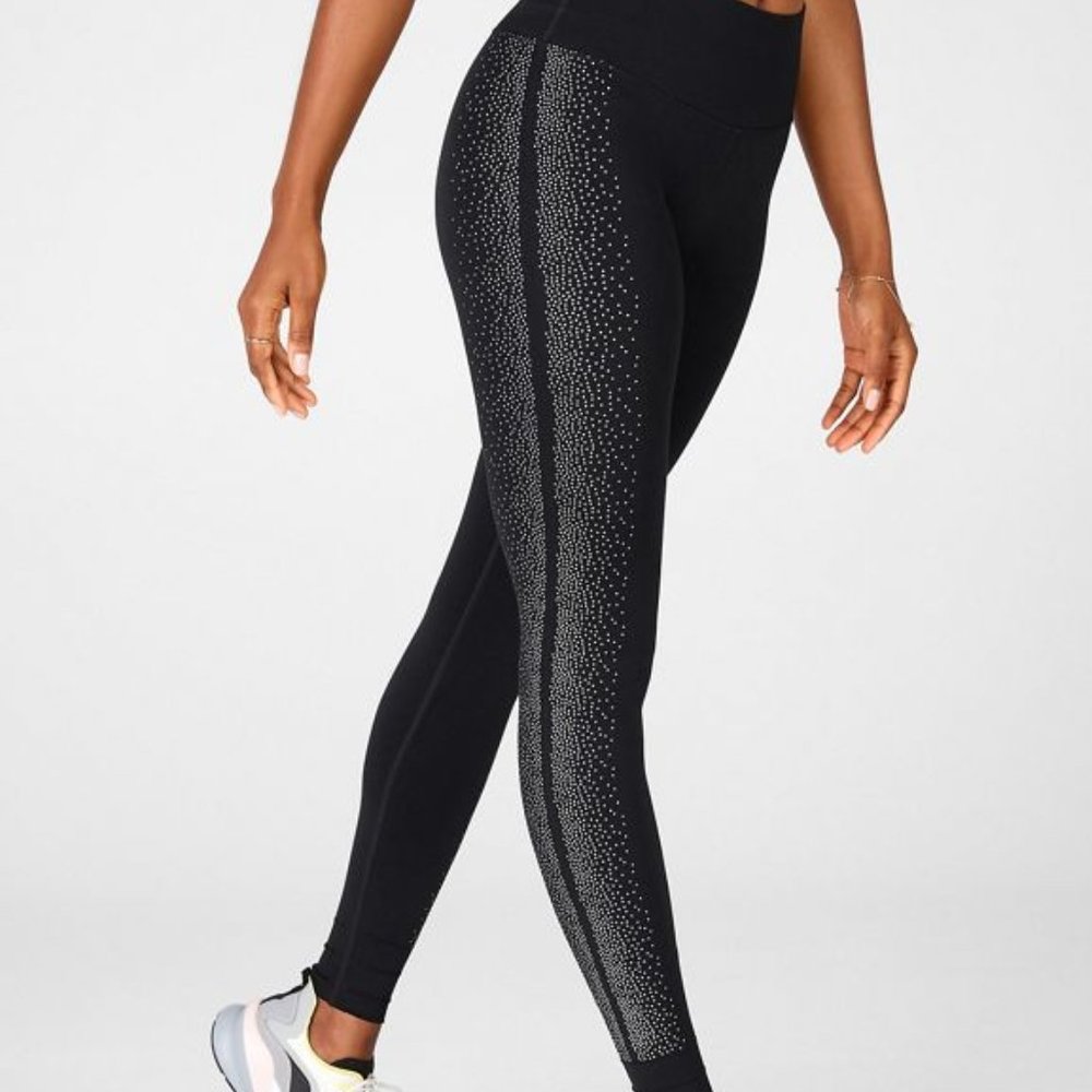 LIKE NEW Fabletics Sculptknit Reflective Leggings